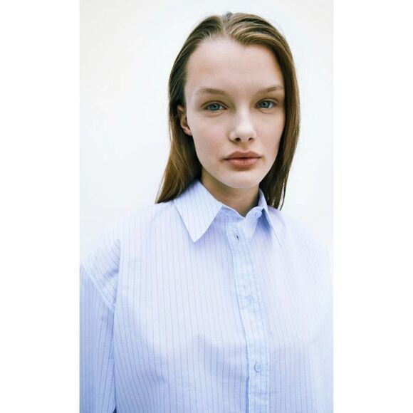 Zara oversized poplin shirt medium - Picture 3 of 7